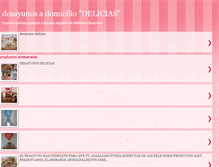 Tablet Screenshot of deliciasdesayuno.blogspot.com