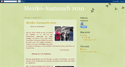 Desktop Screenshot of mexiko-austausch2010.blogspot.com