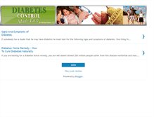 Tablet Screenshot of diabetes-control-madeeasy.blogspot.com