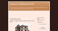 Desktop Screenshot of cameronhighlandshotelpahang.blogspot.com