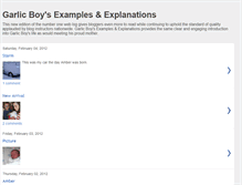 Tablet Screenshot of garlicboy.blogspot.com