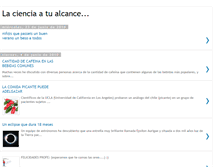 Tablet Screenshot of cienciasalalcance.blogspot.com