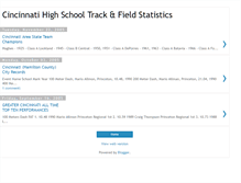 Tablet Screenshot of cincinnatitrackrankings.blogspot.com