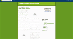 Desktop Screenshot of greenautomotiveinitatives.blogspot.com