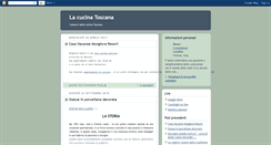 Desktop Screenshot of cucinatoscana.blogspot.com