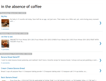 Tablet Screenshot of intheabsenceofcoffee.blogspot.com