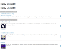 Tablet Screenshot of noizycricket.blogspot.com