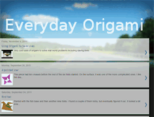 Tablet Screenshot of everydayorigami.blogspot.com