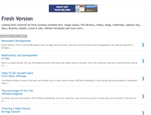 Tablet Screenshot of freshversion.blogspot.com
