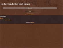 Tablet Screenshot of othersuchthings.blogspot.com