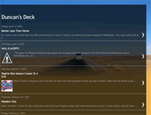 Tablet Screenshot of duncansdeck.blogspot.com