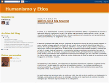 Tablet Screenshot of humanismoyetica.blogspot.com