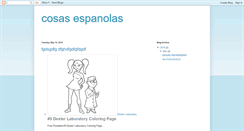 Desktop Screenshot of cosasespanolas.blogspot.com