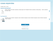 Tablet Screenshot of cosasespanolas.blogspot.com