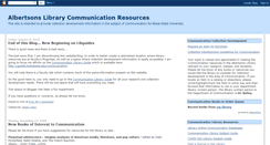 Desktop Screenshot of librarycommunicationresources.blogspot.com