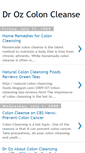 Mobile Screenshot of dr-oz-colon-cleanse.blogspot.com