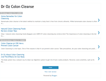 Tablet Screenshot of dr-oz-colon-cleanse.blogspot.com