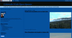 Desktop Screenshot of coloradowideopenspaces.blogspot.com