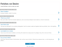 Tablet Screenshot of fetishdesires.blogspot.com