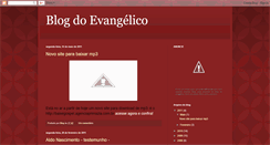 Desktop Screenshot of blogdoevangelico.blogspot.com