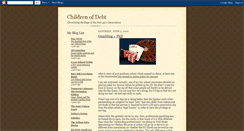 Desktop Screenshot of childrenofdebt.blogspot.com