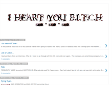 Tablet Screenshot of iheartyoubitch.blogspot.com