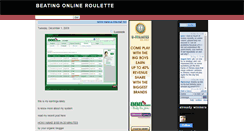 Desktop Screenshot of beatingonlineroulette.blogspot.com