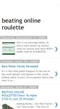 Mobile Screenshot of beatingonlineroulette.blogspot.com