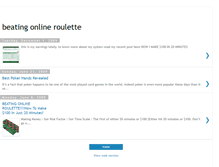 Tablet Screenshot of beatingonlineroulette.blogspot.com