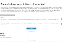 Tablet Screenshot of aishaprophecy-rada299.blogspot.com