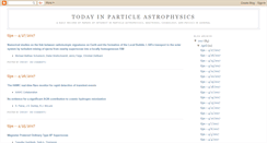 Desktop Screenshot of particle-astro.blogspot.com