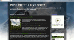 Desktop Screenshot of inteligencia-ecologica.blogspot.com