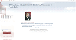 Desktop Screenshot of inclusao-e-exclusao.blogspot.com