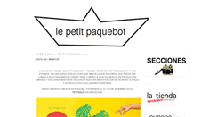 Desktop Screenshot of lepetitpaquebot.blogspot.com