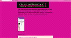 Desktop Screenshot of clubcreativestudio.blogspot.com