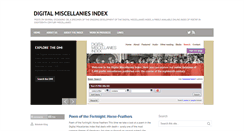 Desktop Screenshot of digitalmiscellaniesindex.blogspot.com