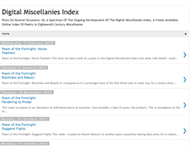 Tablet Screenshot of digitalmiscellaniesindex.blogspot.com