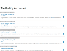 Tablet Screenshot of healthyaccountant.blogspot.com