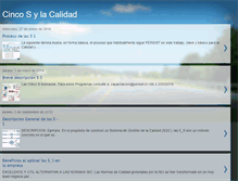 Tablet Screenshot of cincosylacalidad.blogspot.com