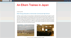 Desktop Screenshot of elkemtraineejapan.blogspot.com