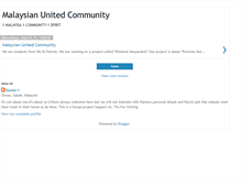 Tablet Screenshot of malaysianunitedcommunity.blogspot.com
