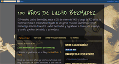 Desktop Screenshot of luchobermudez100.blogspot.com