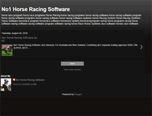 Tablet Screenshot of no1horseracingsoftware.blogspot.com