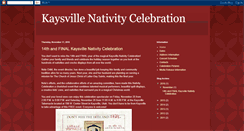 Desktop Screenshot of kaysvillenativity.blogspot.com