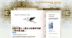 Desktop Screenshot of carolpostcrossing.blogspot.com
