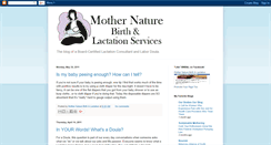 Desktop Screenshot of mothernaturebirthlactation.blogspot.com