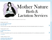 Tablet Screenshot of mothernaturebirthlactation.blogspot.com