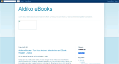 Desktop Screenshot of aldikoebooks.blogspot.com