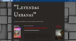 Desktop Screenshot of comparsaleyendasurbanas.blogspot.com