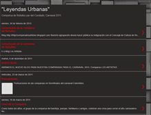 Tablet Screenshot of comparsaleyendasurbanas.blogspot.com